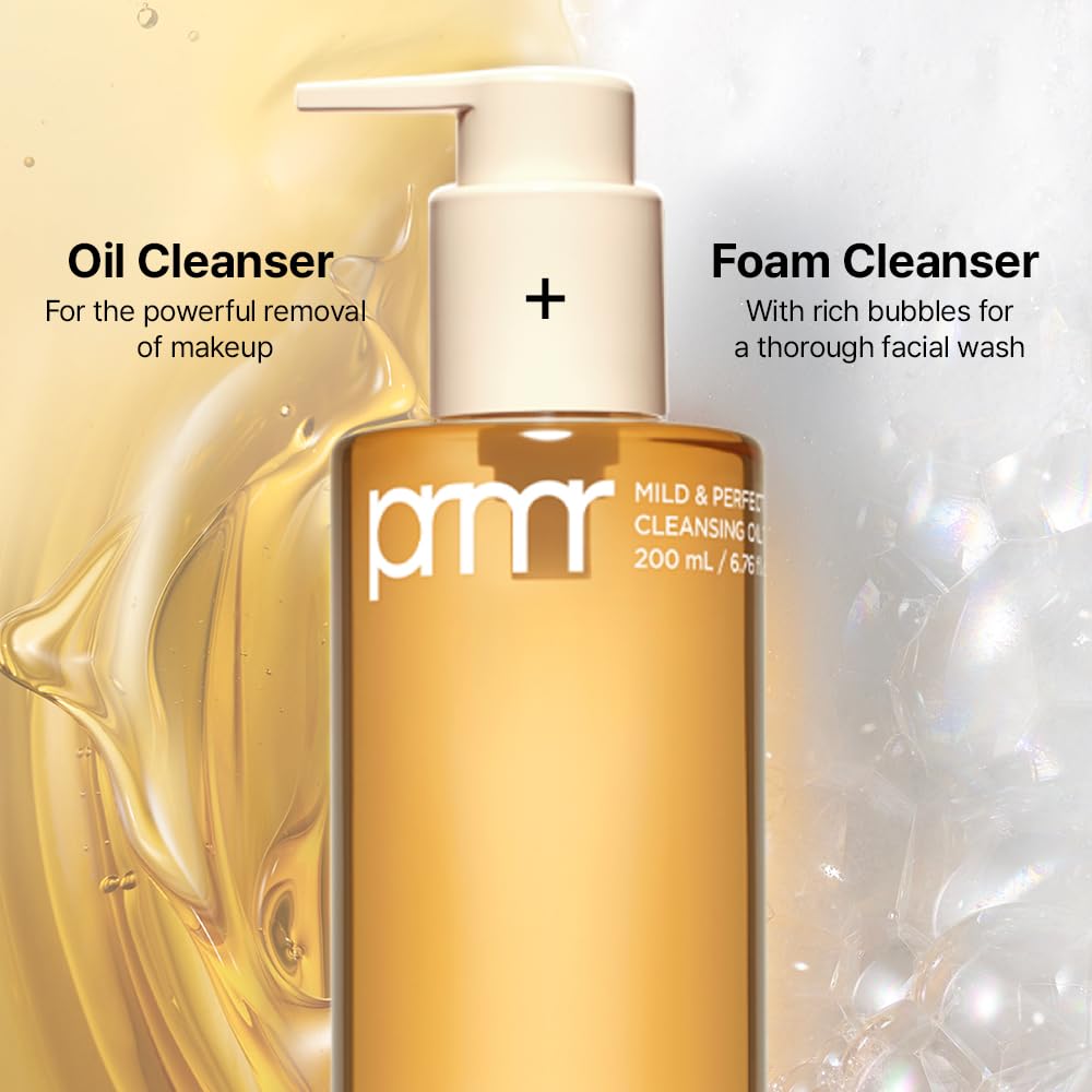 Primera PRMR Oil To Foam Cleanser – Korean Deep Cleansing Oil & Makeup Remover, 200ml
