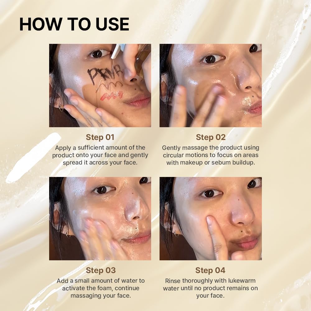 Primera PRMR Oil To Foam Cleanser – Korean Deep Cleansing Oil & Makeup Remover, 200ml