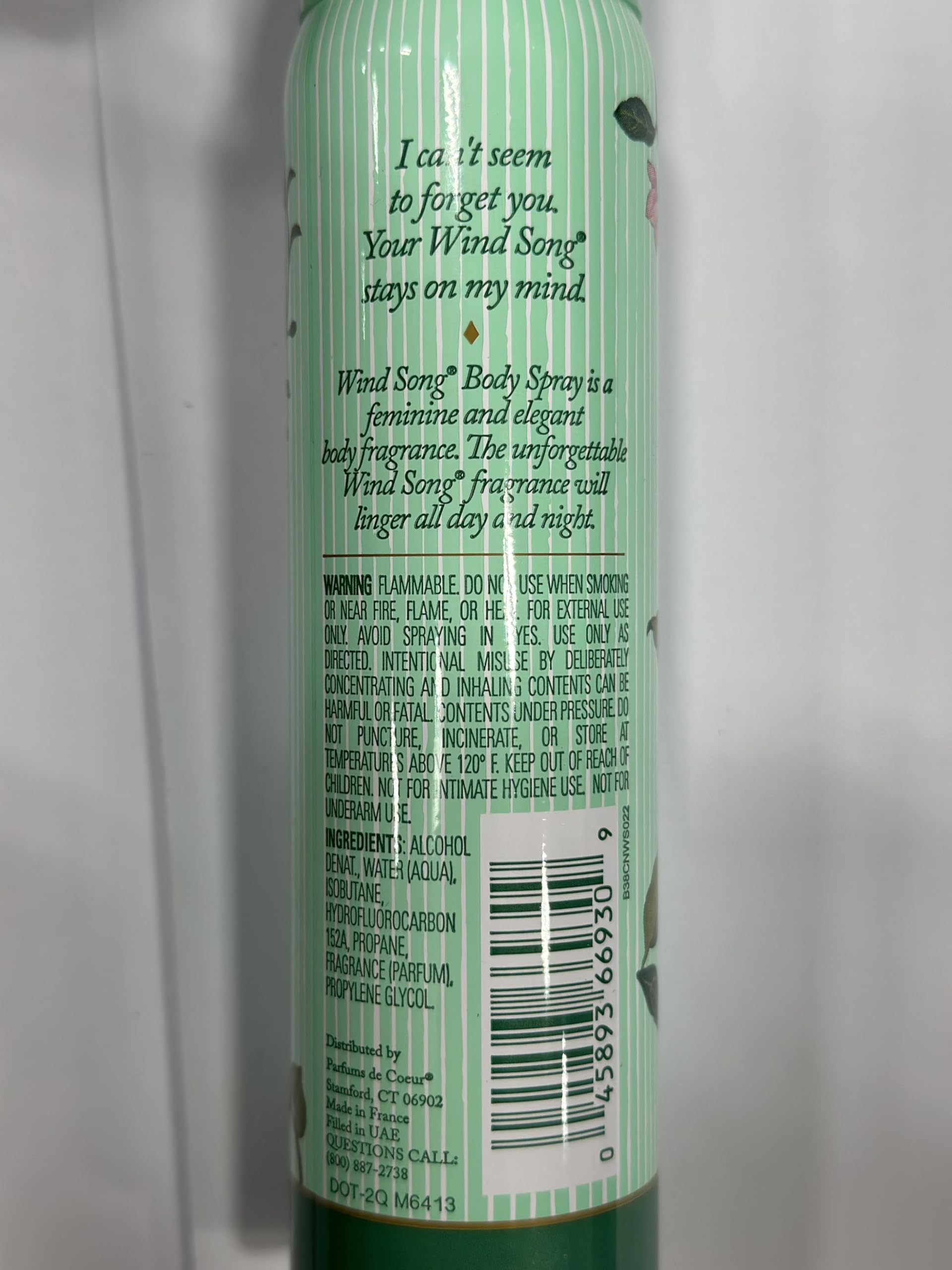 Prince Matchabelli Wind Song Body Spray 3 Pack 2.5 oz Each
