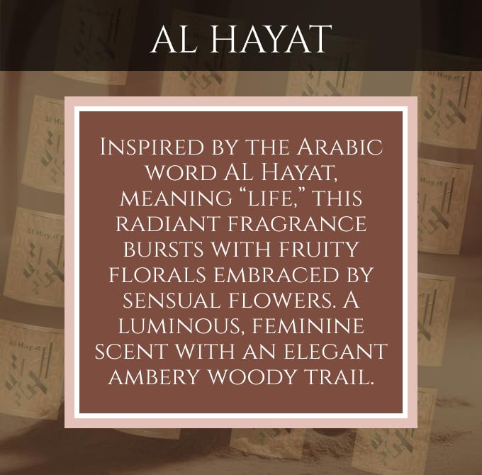 Prince Parfums Dubai – Al Hayat Eau de Parfum for Women | 3.4 oz Radiant Fruity Florals with Jasmine & Amber