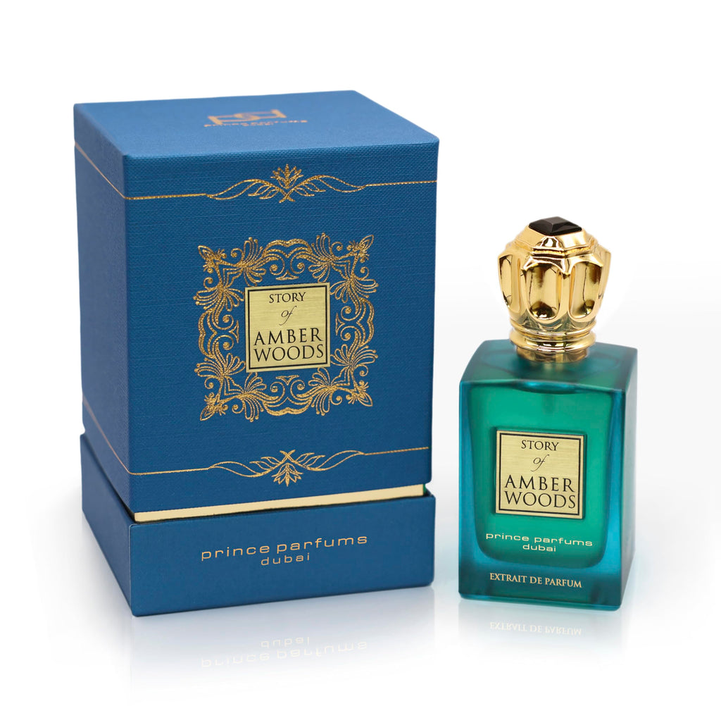 Prince Parfums Dubai Amber Woods – Extrait de Parfum for Men | Deep Amber, Cedar & Vetiver