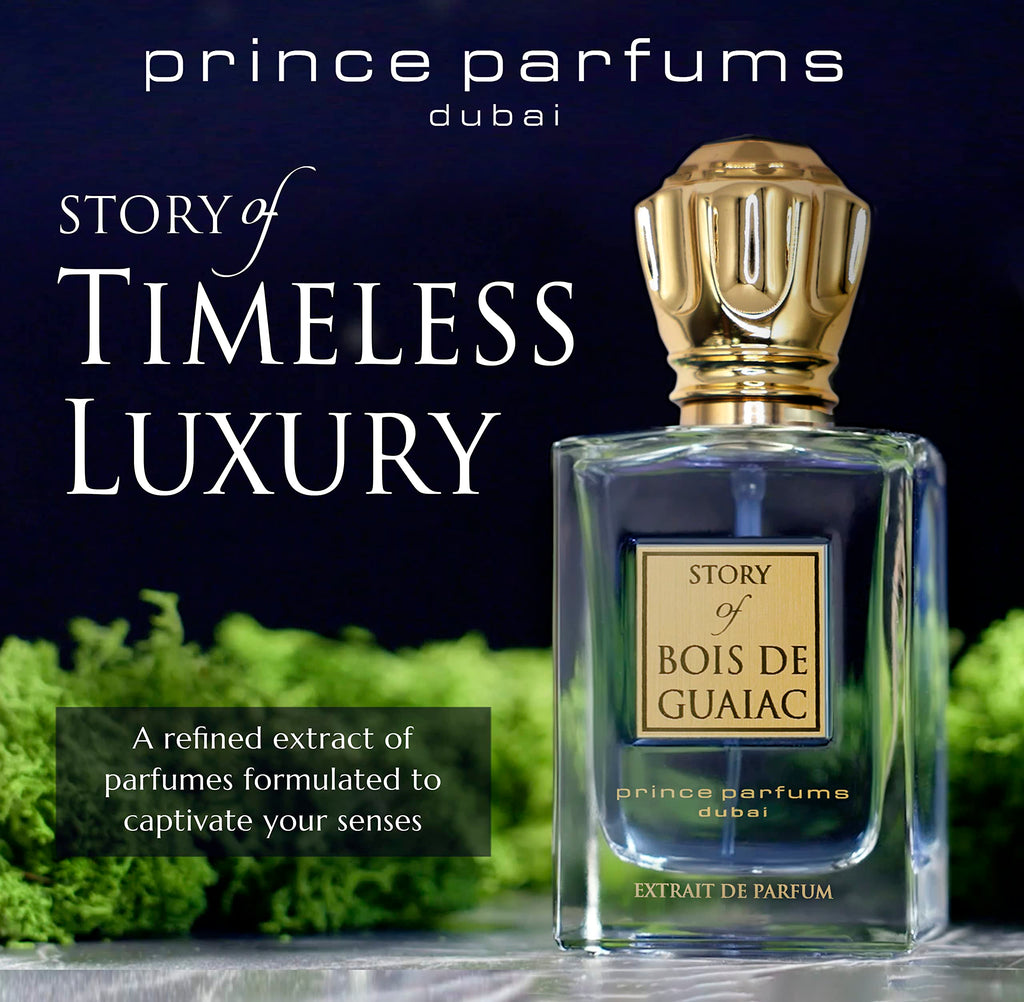 Prince Parfums Dubai Bois de Guaiac Extrait de Parfum for Men – Exotic Woods, Citrus & Amber