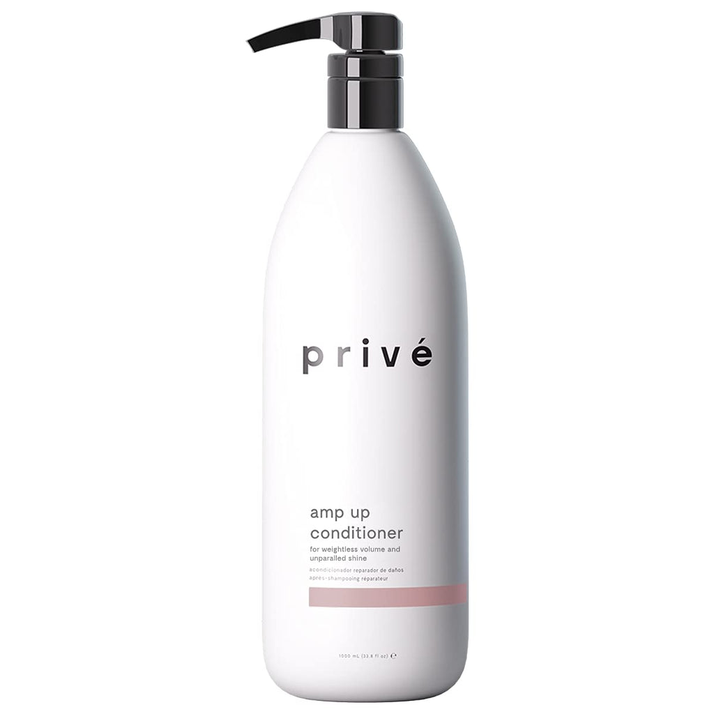 Privé Amp Up Volumizing Conditioner for Fine Hair – Sulfate-Free & Color-Safe | Vegan, 33.8 oz