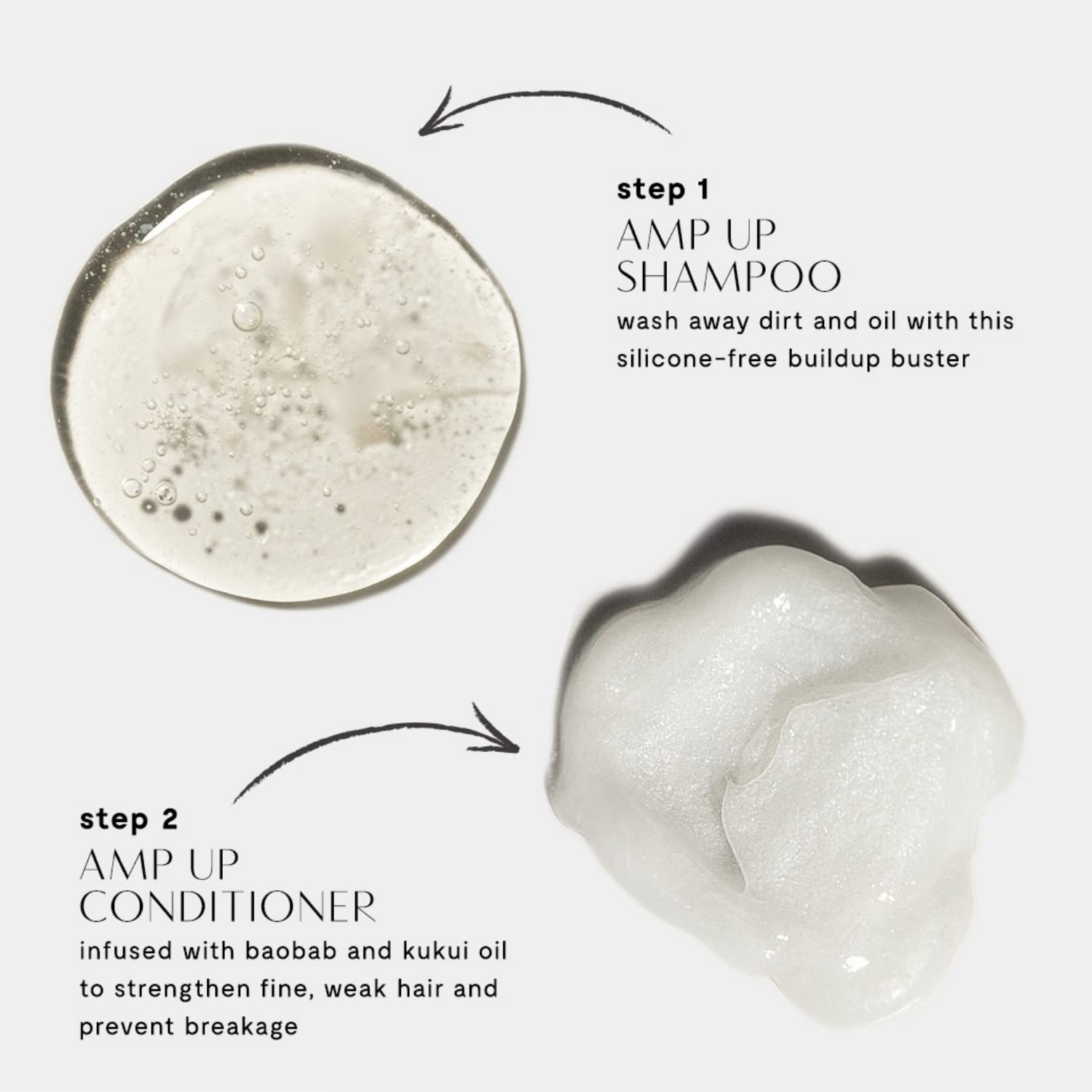 Privé Amp Up Volumizing Shampoo for Fine Hair | Lightweight, Sulfate-Free | Bamboo & Acai