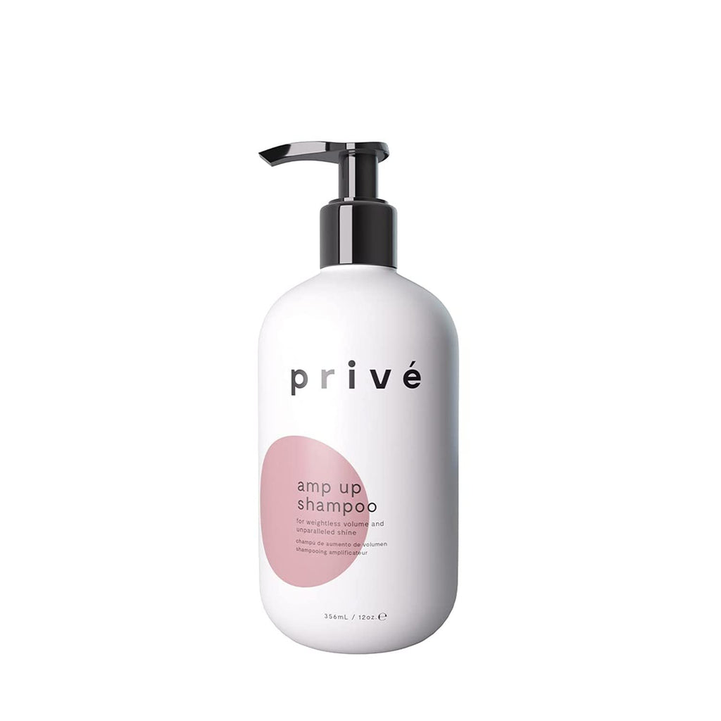 Privé Amp Up Volumizing Shampoo for Fine Hair | Lightweight, Sulfate-Free | Bamboo & Acai