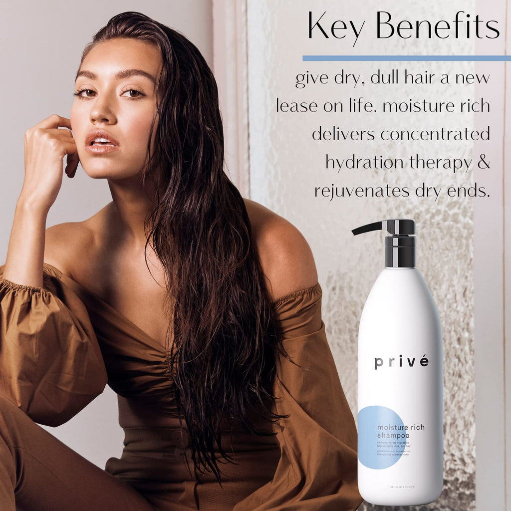 Prive Moisture Rich Shampoo — Extreme Hydration with Shea Butter | Color Safe