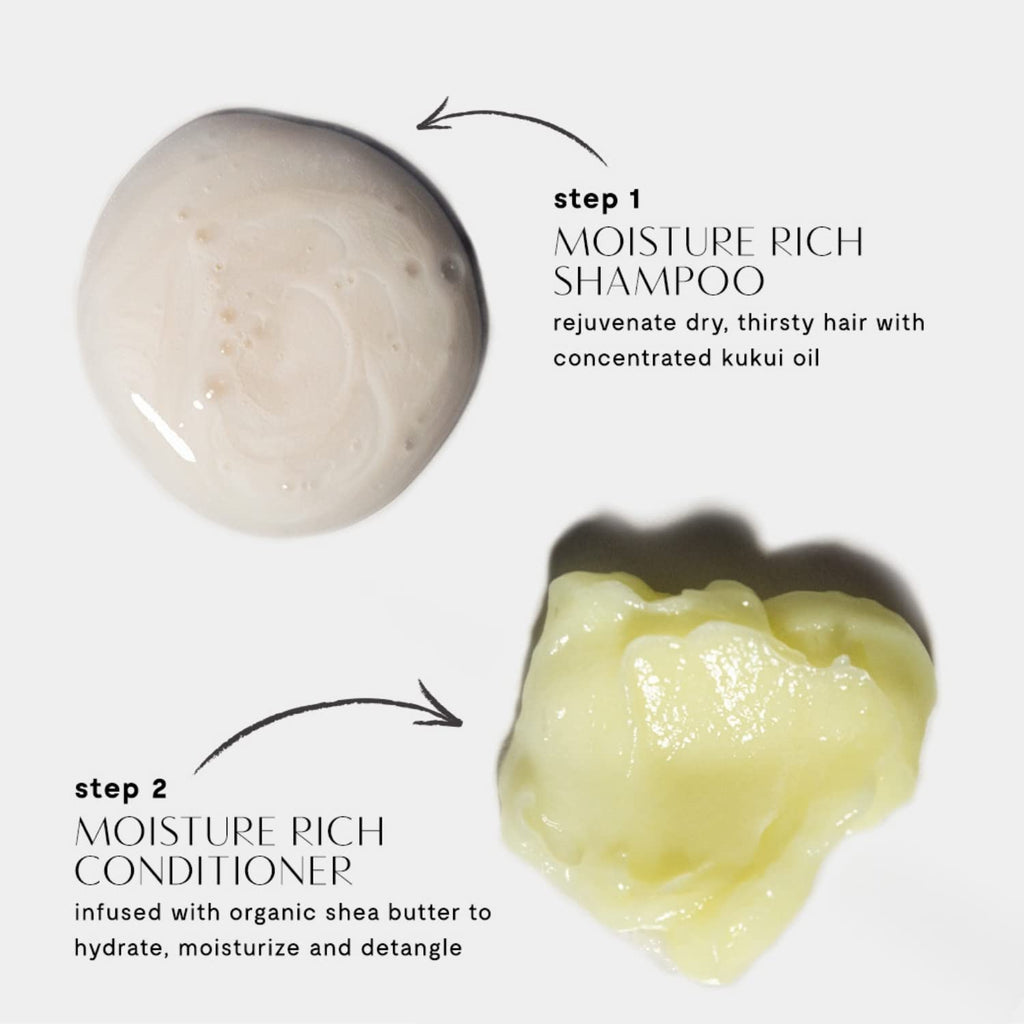 Prive Moisture Rich Conditioner — Nourishes Dry Hair, Smoothes Frizz with Organic Shea Butter (12 oz)