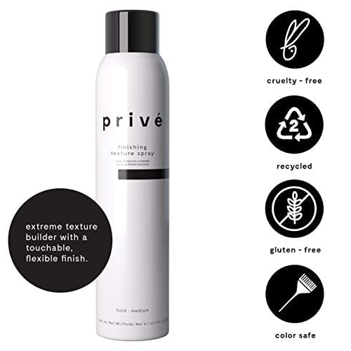 Prive Finishing Texture Spray – Extreme Texture Builder for All Hair Types, 3.05 oz