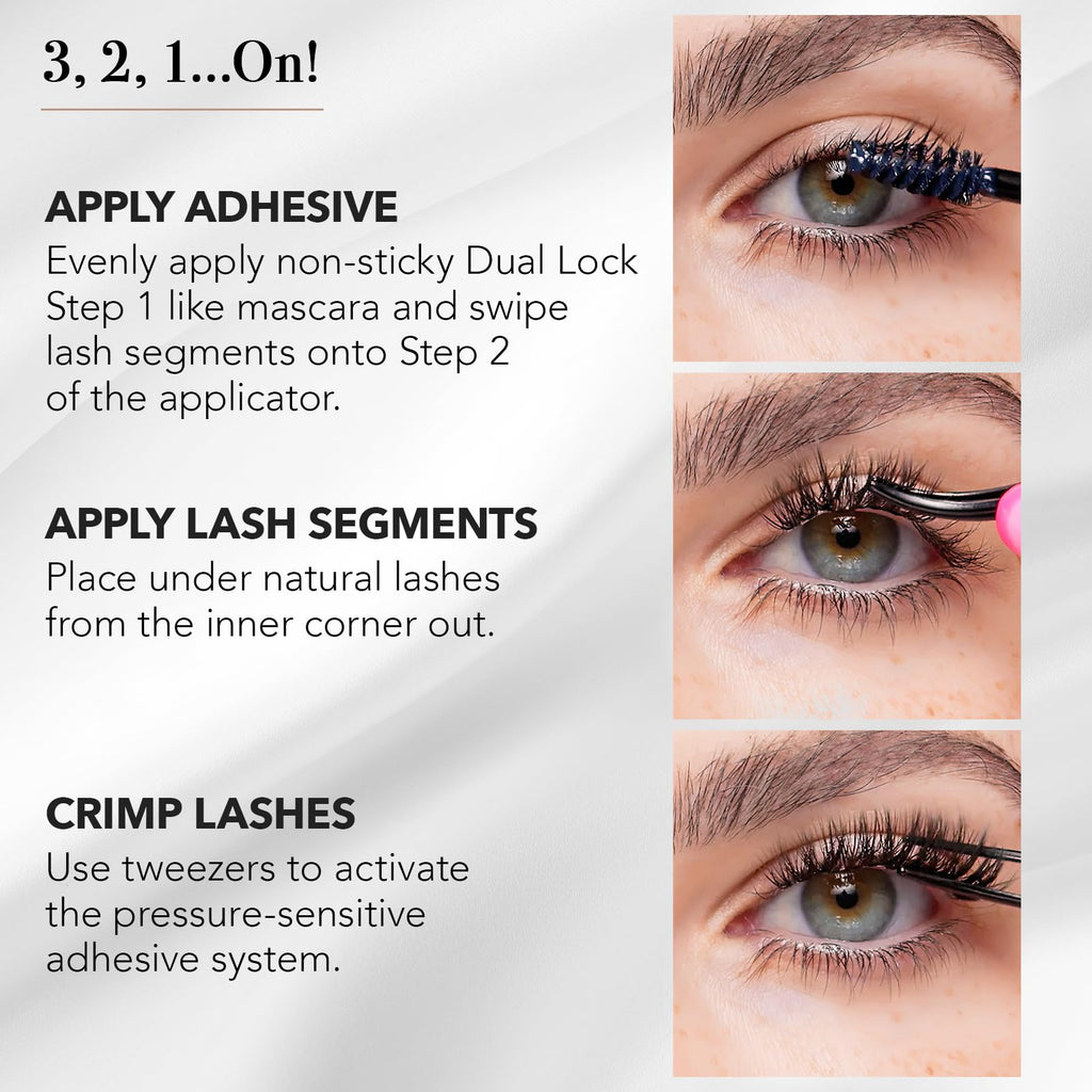 Pro Lash SoftWear 7-Day Wispy Lash Clusters No. 10 – Lightweight, Waterproof, Reusable