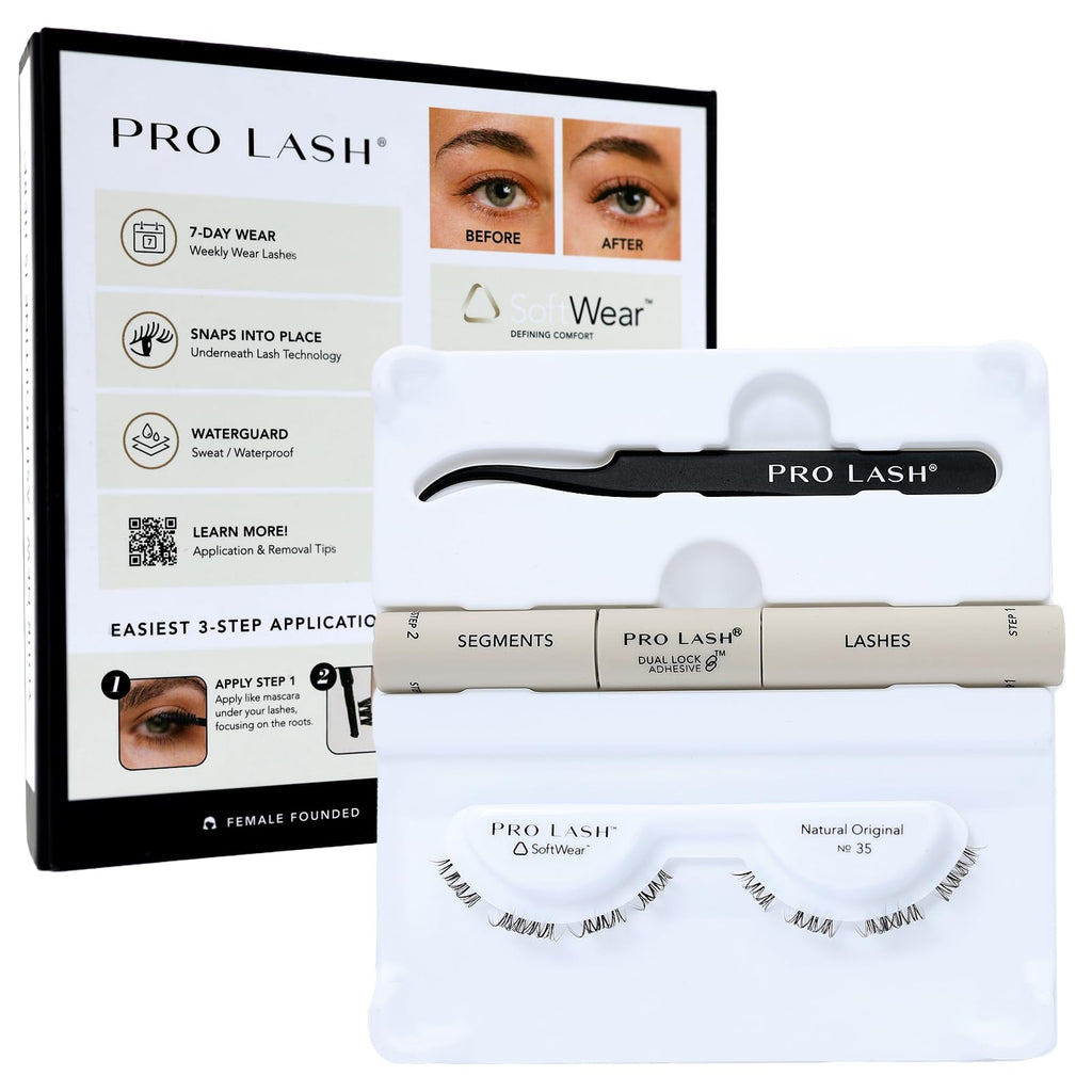 Pro Lash SoftWear Clean Girl Mini Lash Clusters Kit – Original No. 35, 7-Day Wear