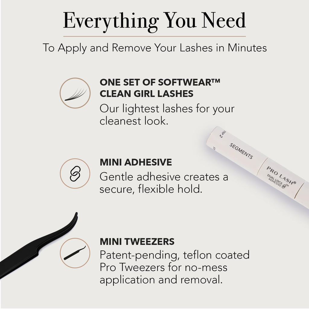 Pro Lash SoftWear Clean Girl Mini Lash Clusters Kit – Cat Eye No. 39