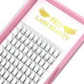 PRO LASHBEAUTY Premade Fans Eyelash Extensions | Short Stem Volume 5D-D-0.07-17mm