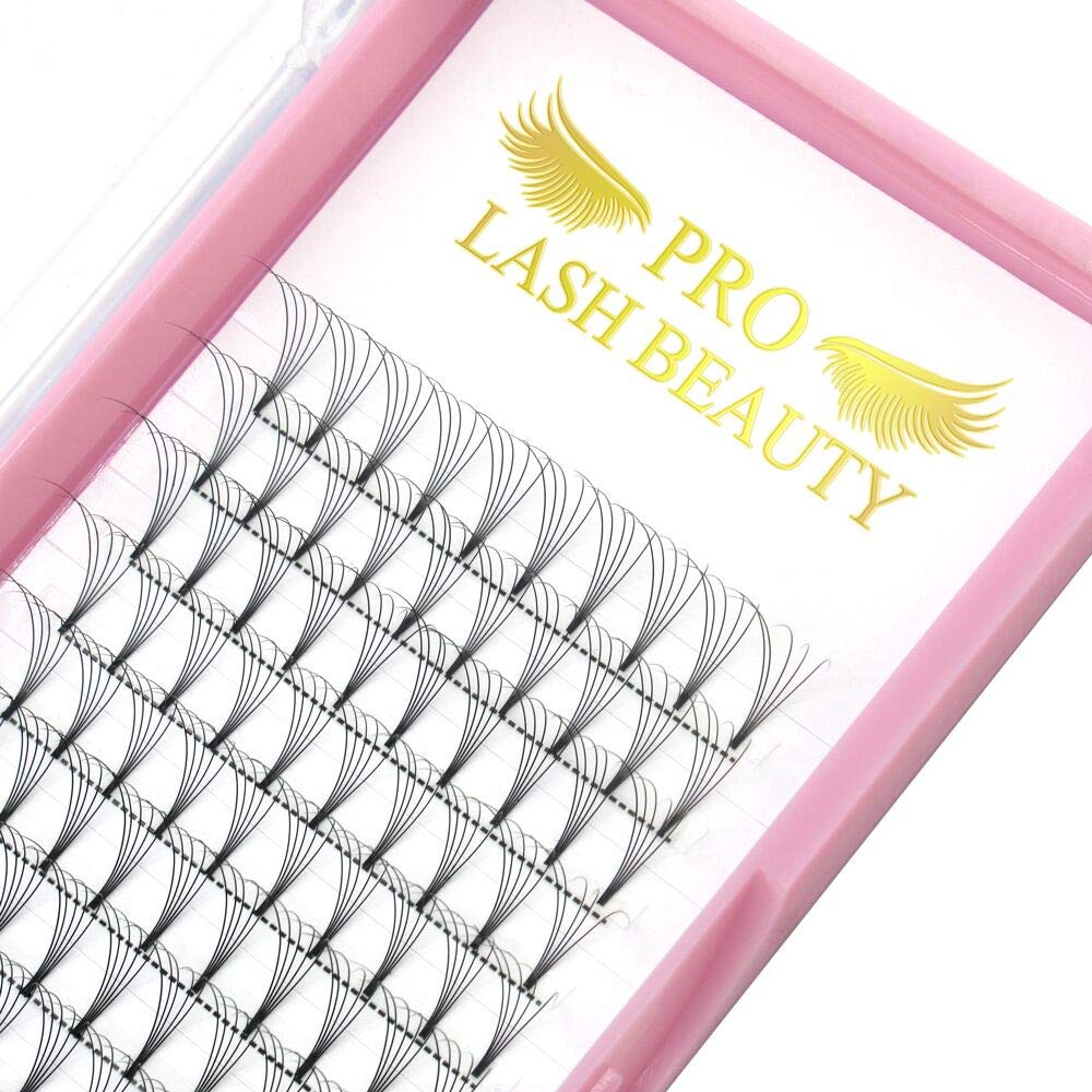 PRO LASHBEAUTY Premade Volume Lashes 5D-D-0.07 18mm – Short Stem, Vegan