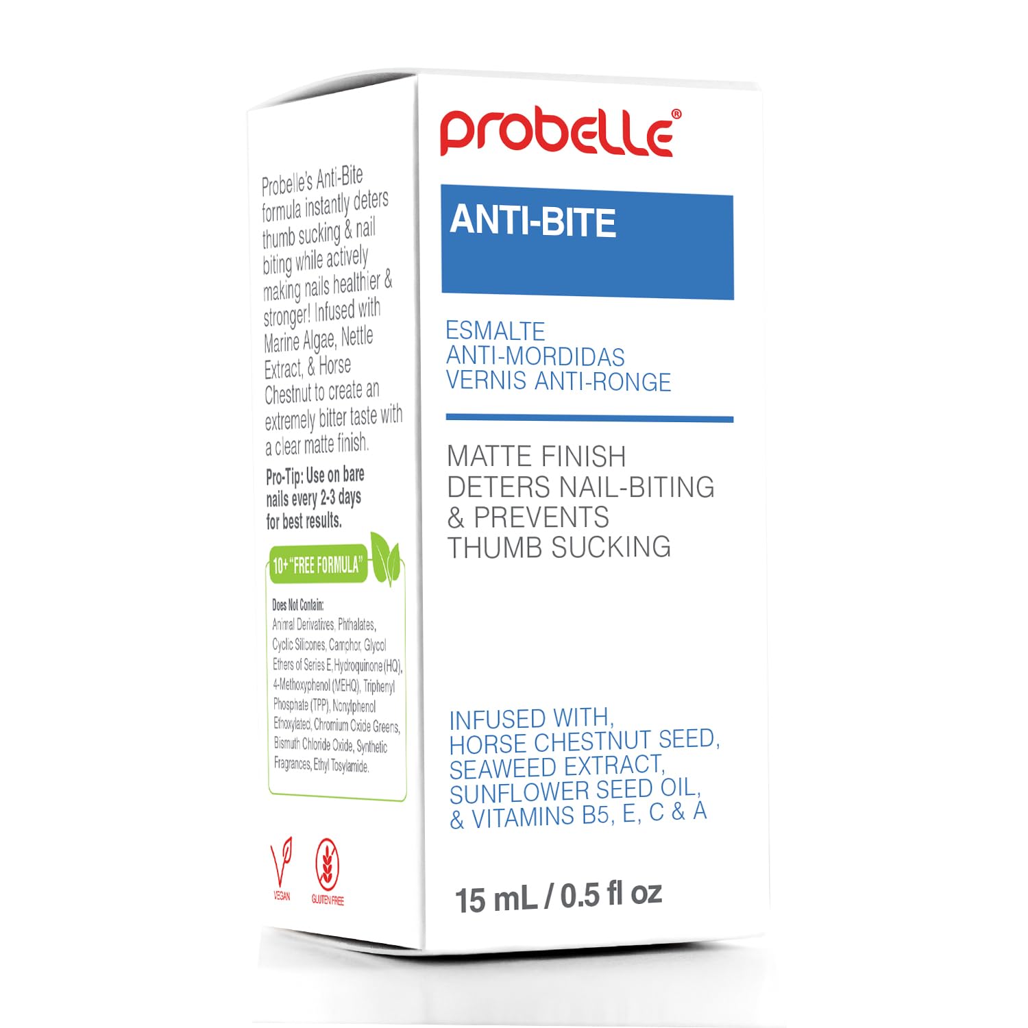 Probelle Anti-Bite Deterrent – Bitter Polish for Kids & Adults (0.5 oz)