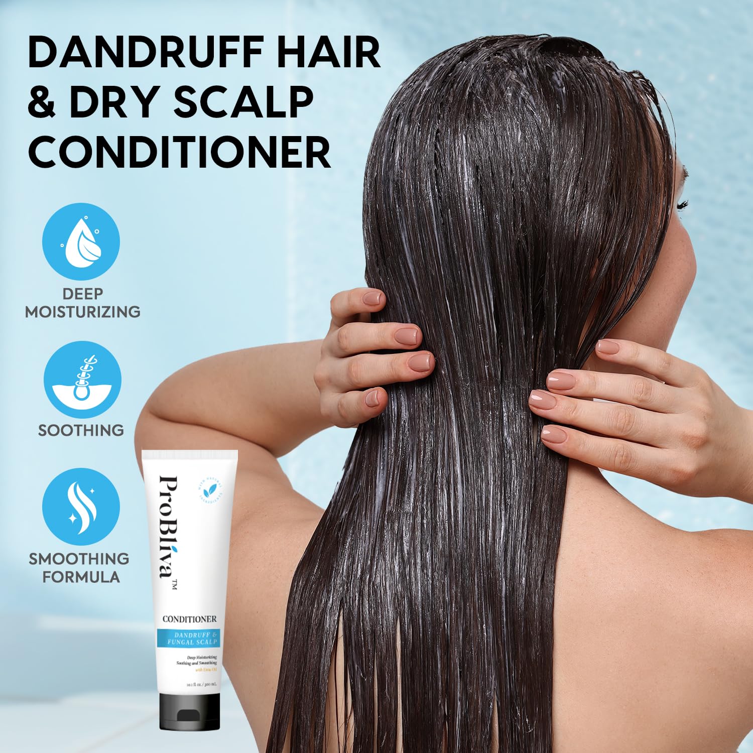 ProBliva Dandruff & Dry Scalp Conditioner – Deep Moisturizing with Natural Oils (10 oz)
