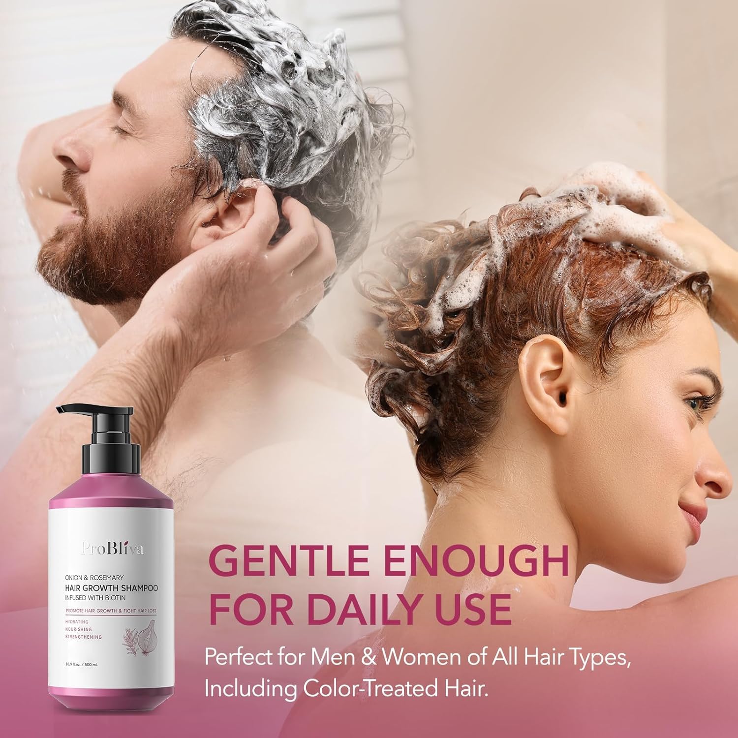 ProBliva Onion & Biotin Hair Growth Shampoo with Rosemary