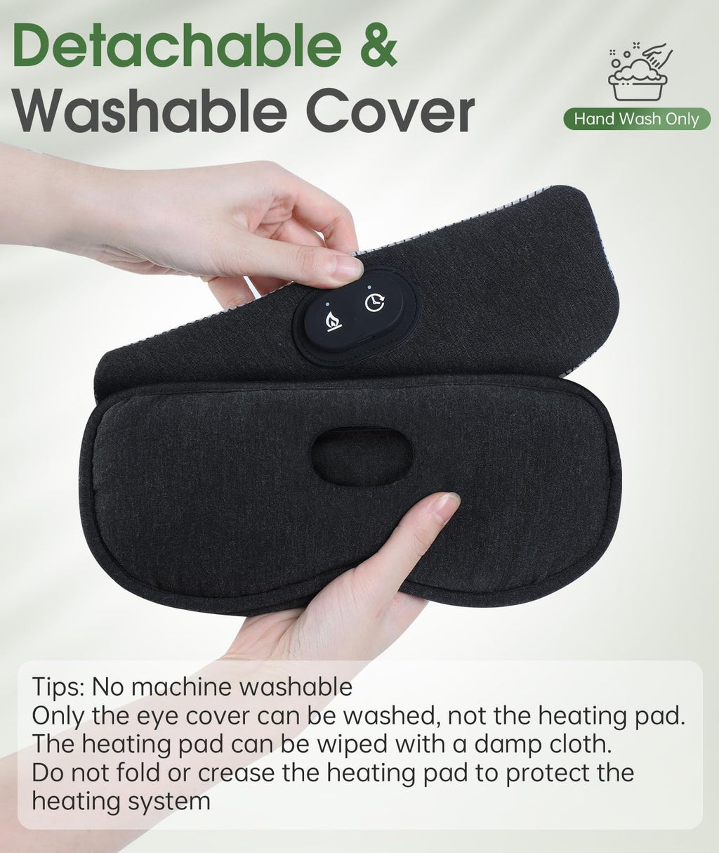 ProCIV Detachable Heated Eye Mask – Cordless Warmth & Cold Therapy for Deeper Sleep