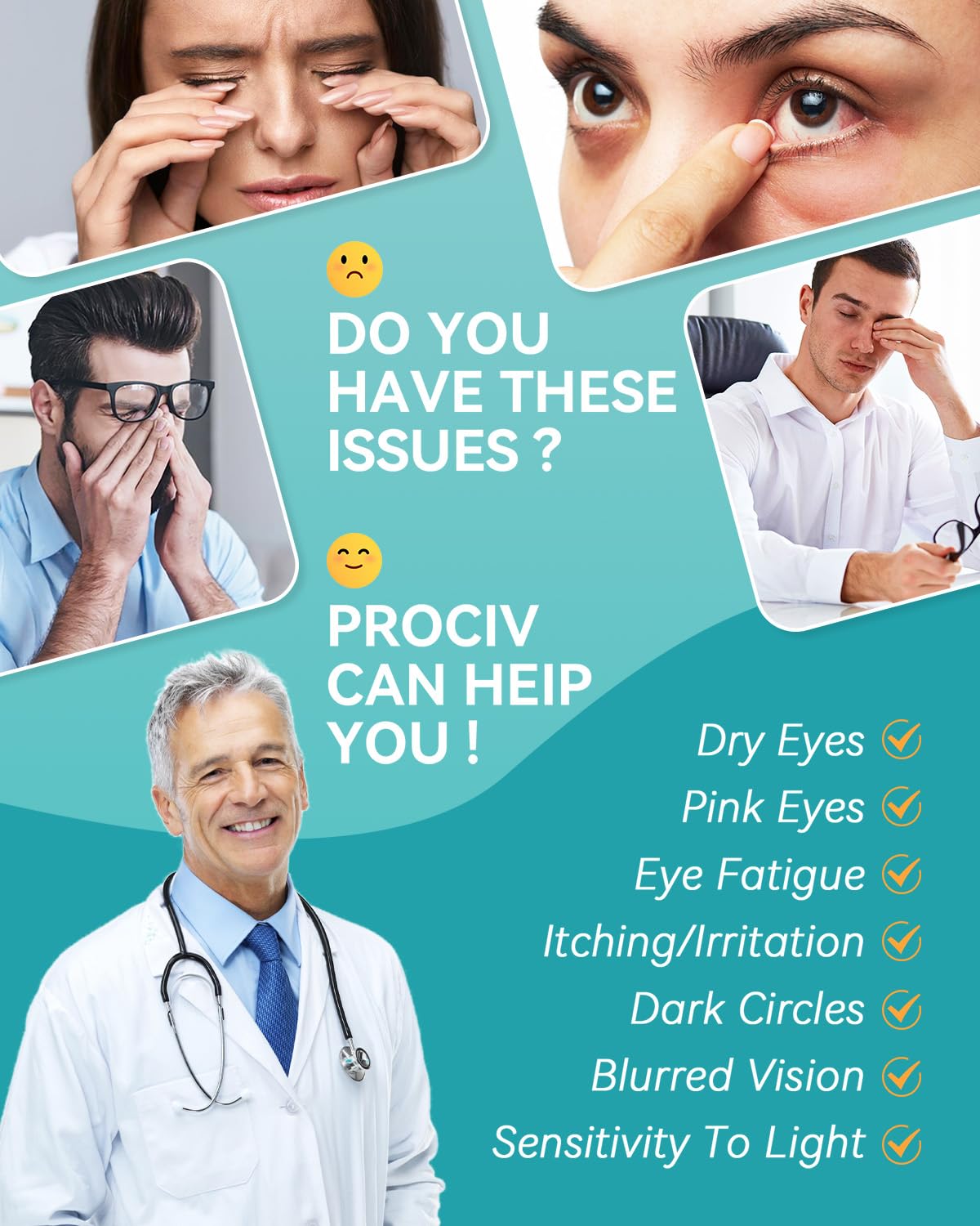ProCIV 30 Packs Lutein Steam Eye Masks – Auto-Heat Disposable Sleep Masks for Dry Eyes