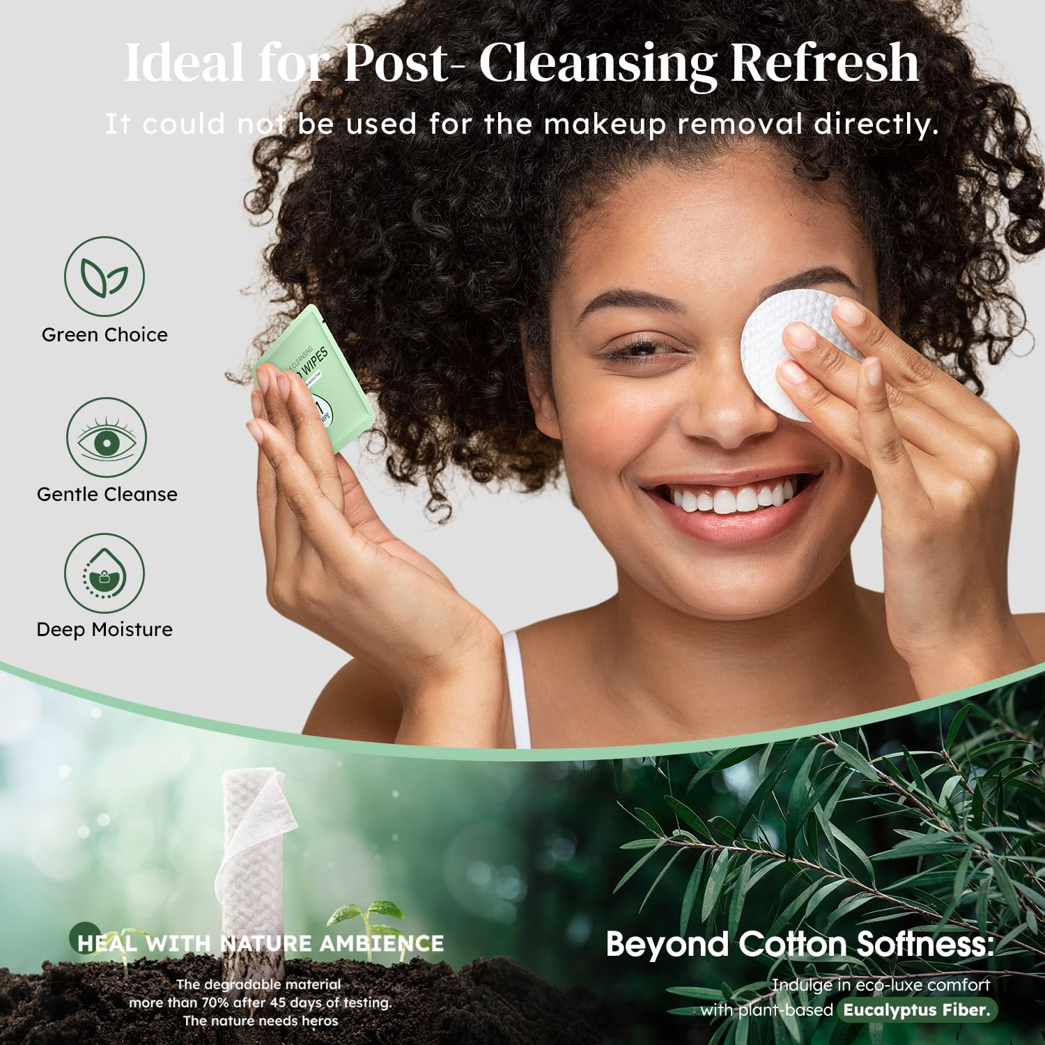 ProCIV 60-Count Eyelid Wipes – Tea Tree Oil & Hyaluronic Acid, Dual-Texture Eye Cleansing, Travel-Ready