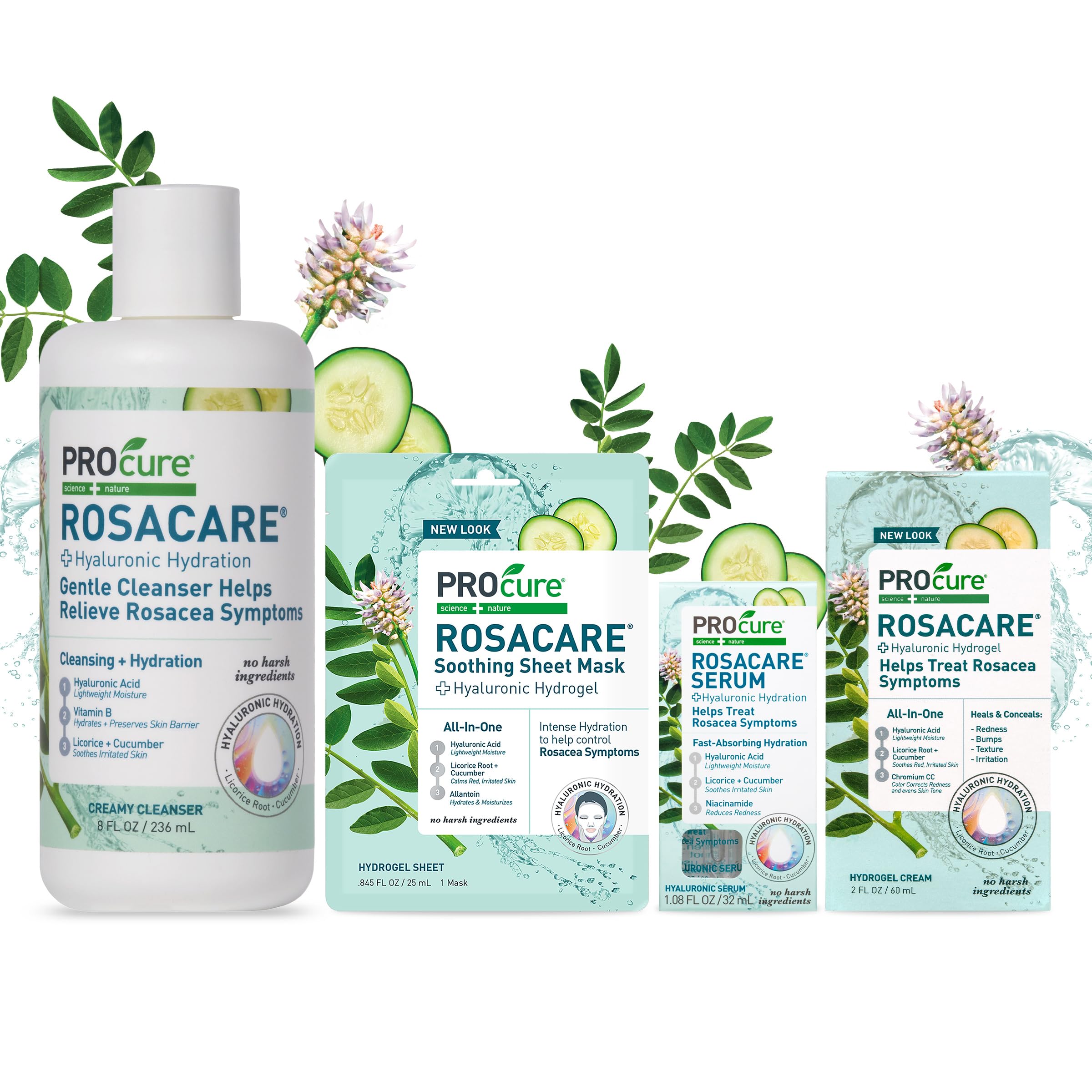 PROcure Rosacare Hydrogel 2 Pack – Lightweight Redness Relief & Color Correction