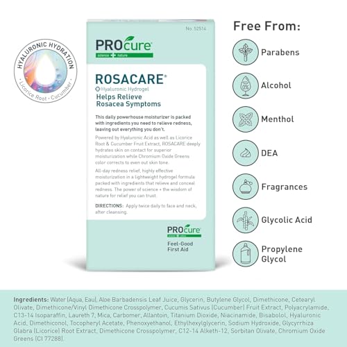 PROcure Rosacare Hydrogel 2 Pack – Lightweight Redness Relief & Color Correction