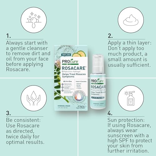 PROcure Rosacare Hydrogel 2 Pack – Lightweight Redness Relief & Color Correction
