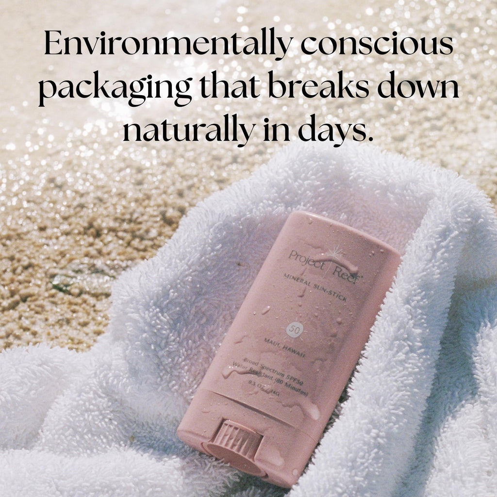 Project Reef SPF 50 Mineral Sunscreen Stick – Compact, Reef-Safe, Hawaii Act 104 Compliant, Vegan, 0.5 oz