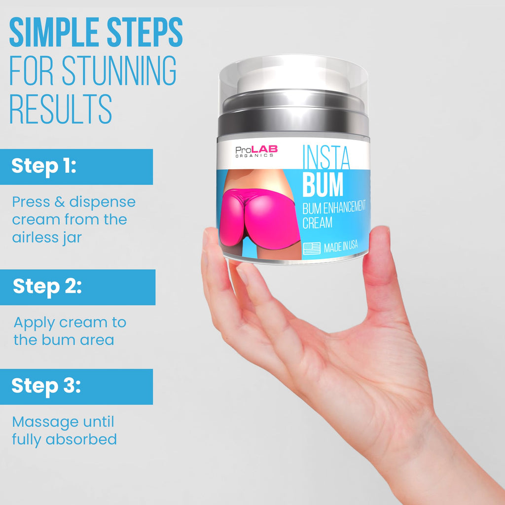 ProLab Organics InstaBum Butt Enhancement Cream – Lift, Firm & Fuller Curves