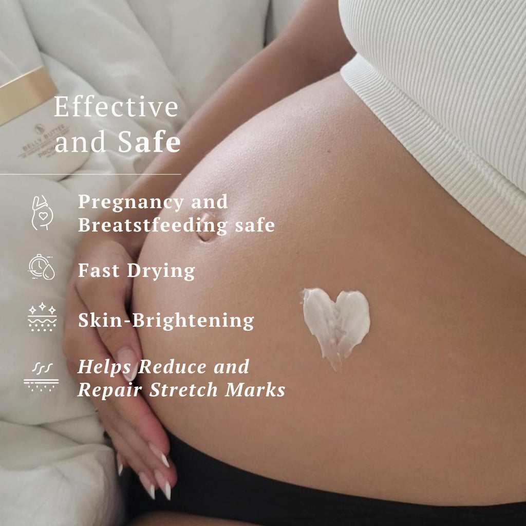 Promise Prenatal Belly Butter – Deep Hydration, Stretch Mark Prevention, Vegan, Made in USA