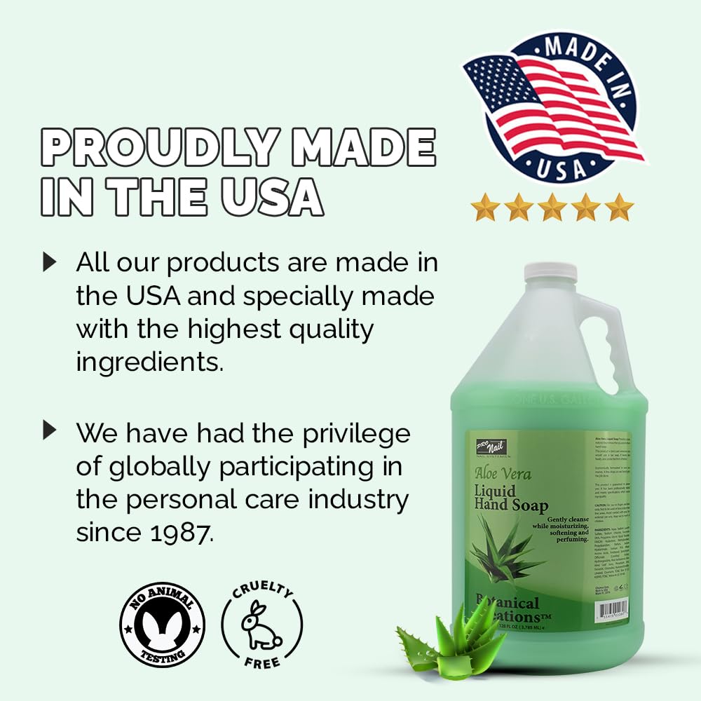 PRONAIL Liquid Hand Soap Refill – Aloe Vera, 1 Gallon