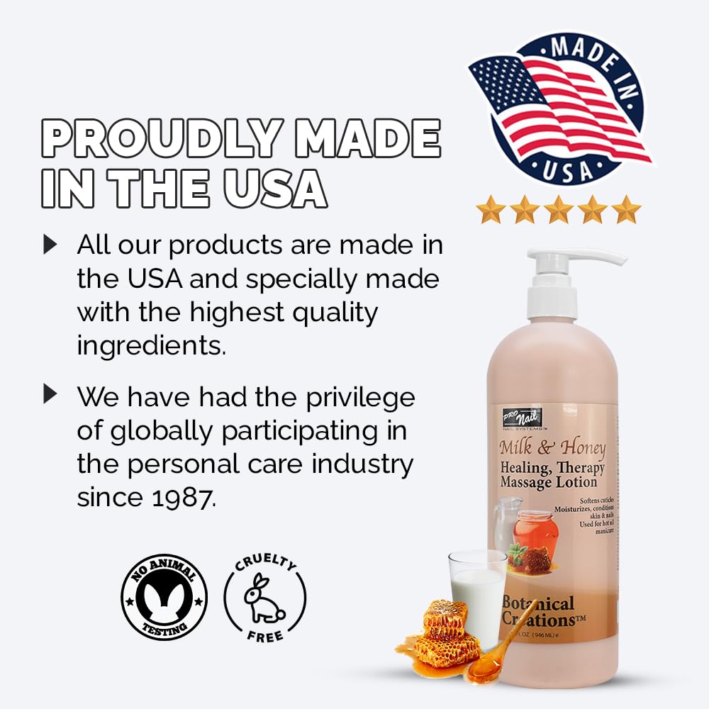PRO NAIL Healing Therapy Massage Lotion – Hydrating Spa-Quality Pedicure & Hot Oil Manicure