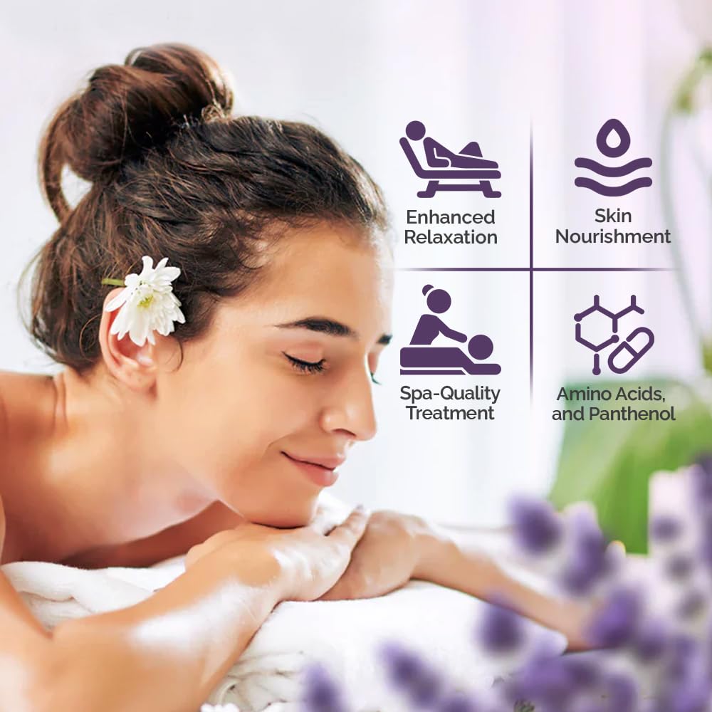 PRONAIL Healing Therapy Massage Lotion - Lavender, 1 Gallon | Hydrating Spa-Quality Massage Lotion