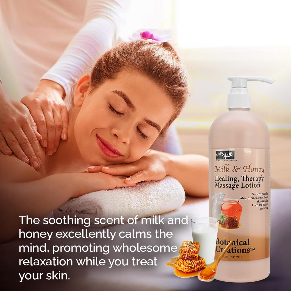 PRO NAIL Healing Therapy Massage Lotion – Hydrating Spa-Quality Pedicure & Hot Oil Manicure