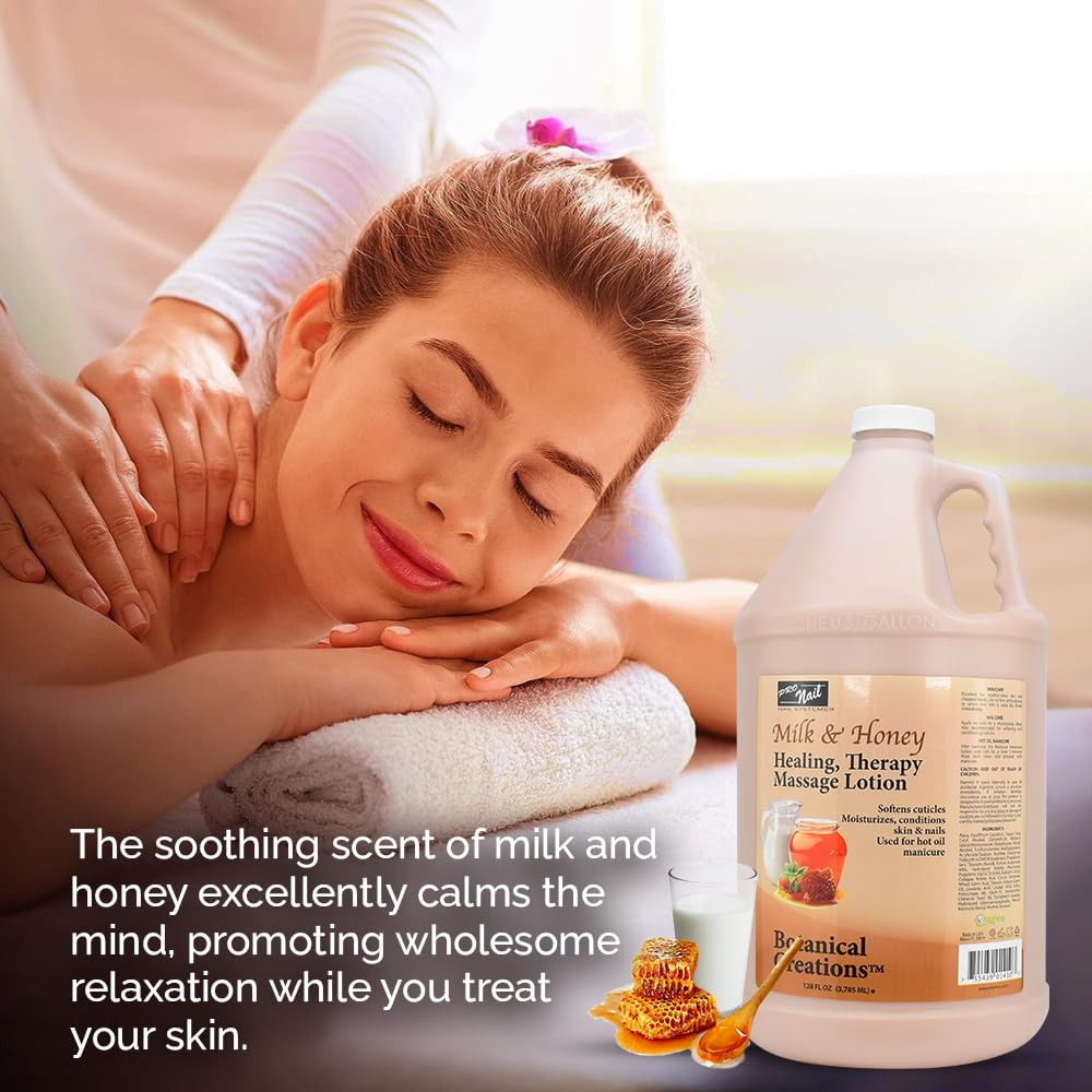 PRO NAIL Healing Therapy Massage Lotion – Multi-Purpose Hydration for Hands & Feet (1 Gallon)