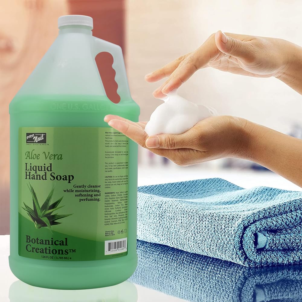 PRONAIL Liquid Hand Soap Refill – Aloe Vera, 1 Gallon