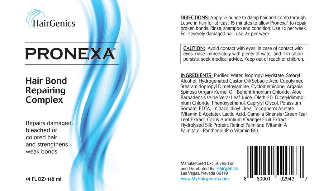 Pronexa Hair Bonder Bond Repairing Complex – Damaged Hair, 4 oz (8 treatments)