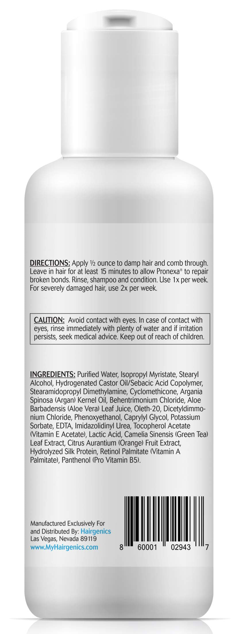 Pronexa Hair Bonder Bond Repairing Complex – Damaged Hair, 4 oz (8 treatments)