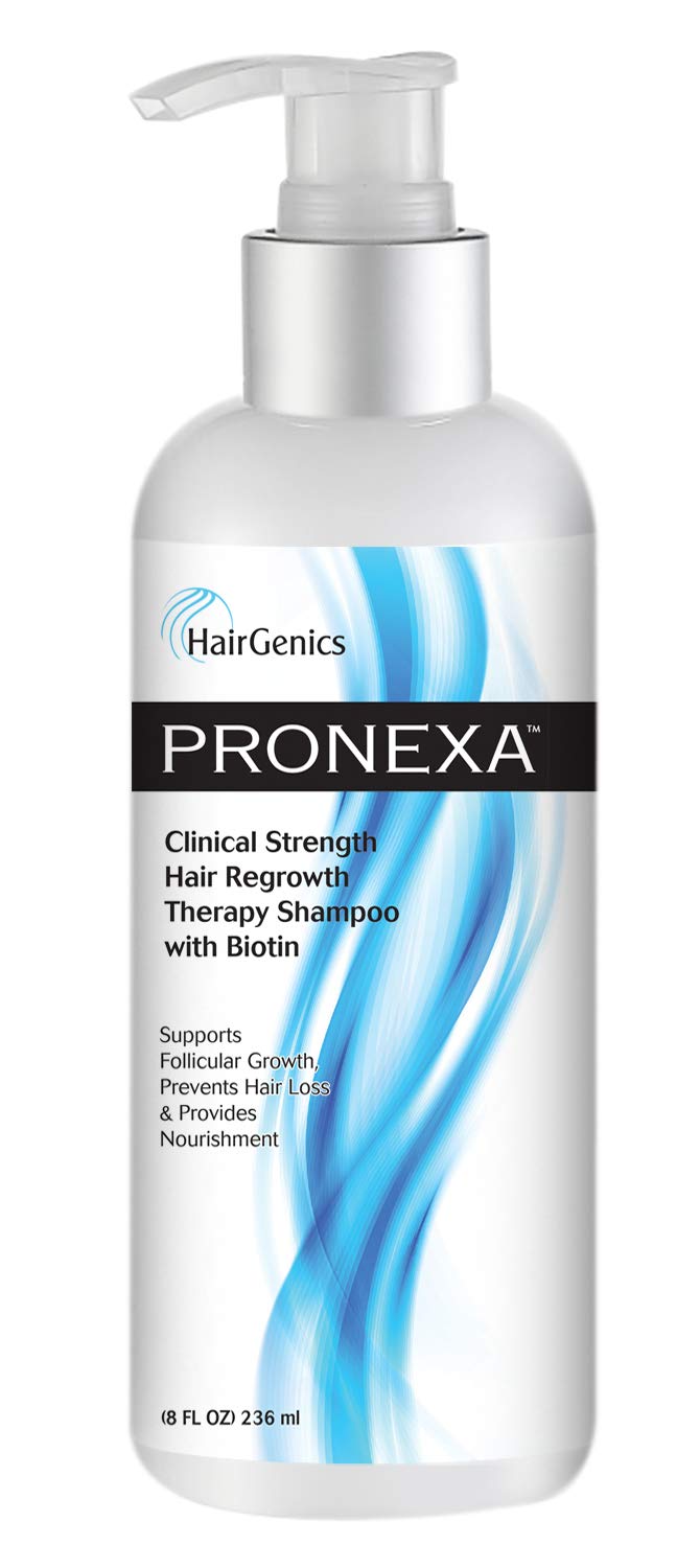 Pronexa Hairgenics Clinical Strength Hair Growth Shampoo with Biotin, Collagen & DHT Blockers – 8 fl oz