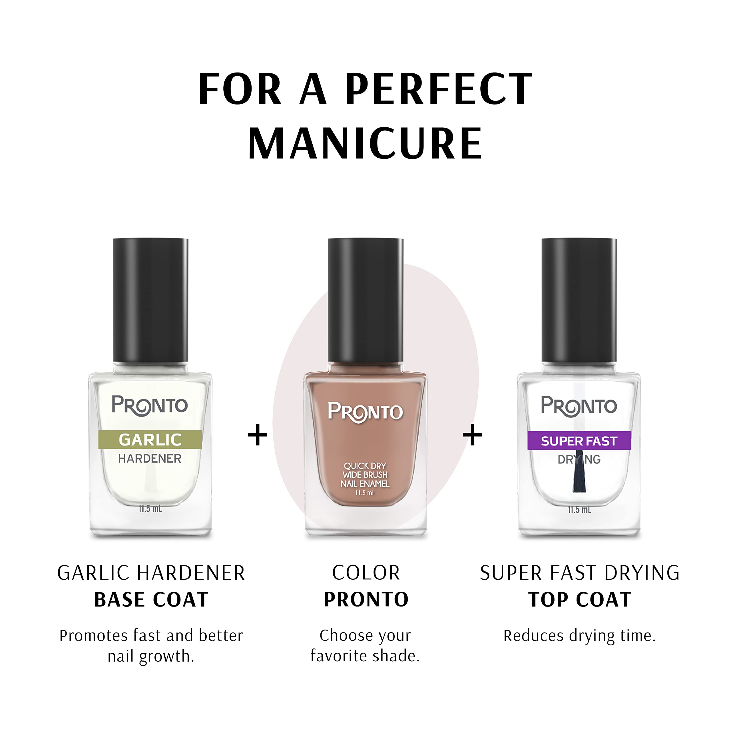 Pronto Garlic Hardener Nail Treatment – Base Coat & Top Coat Strengthener