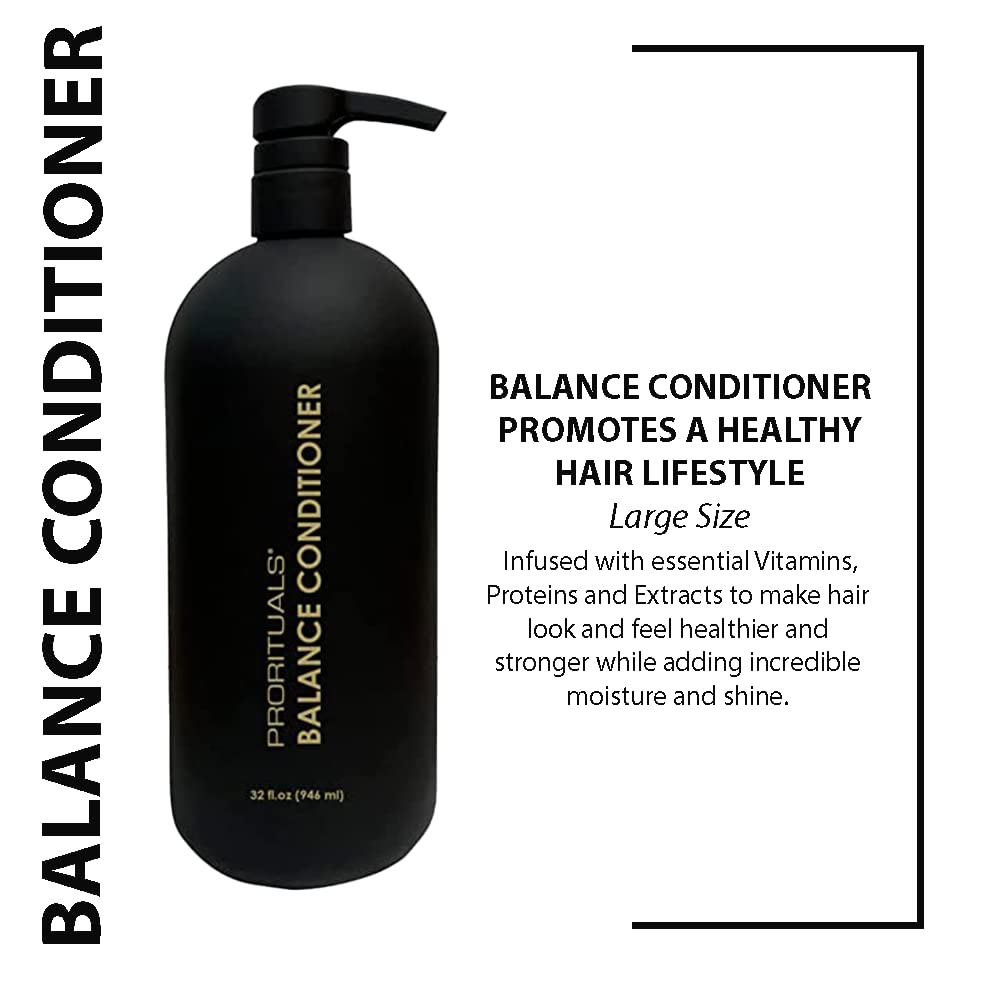 Prorituals Balance Hair Conditioner – Moisturizing Deep Conditioner for Dry Hair (32 oz)
