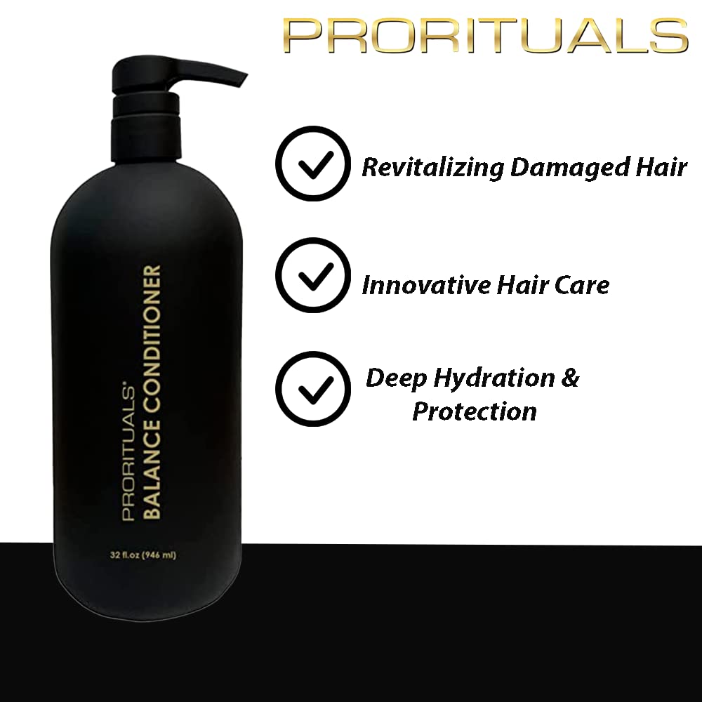 Prorituals Balance Hair Conditioner – Moisturizing Deep Conditioner for Dry Hair (32 oz)