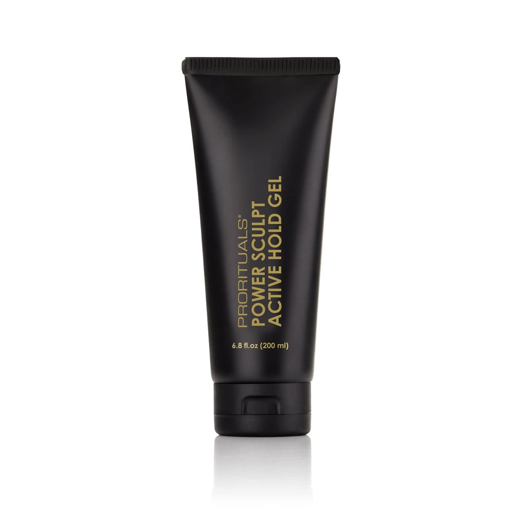 Prorituals Power Sculpt Active Hold Gel for Men – Light Hold, Aloe & Almond Oil, 6.8 fl oz