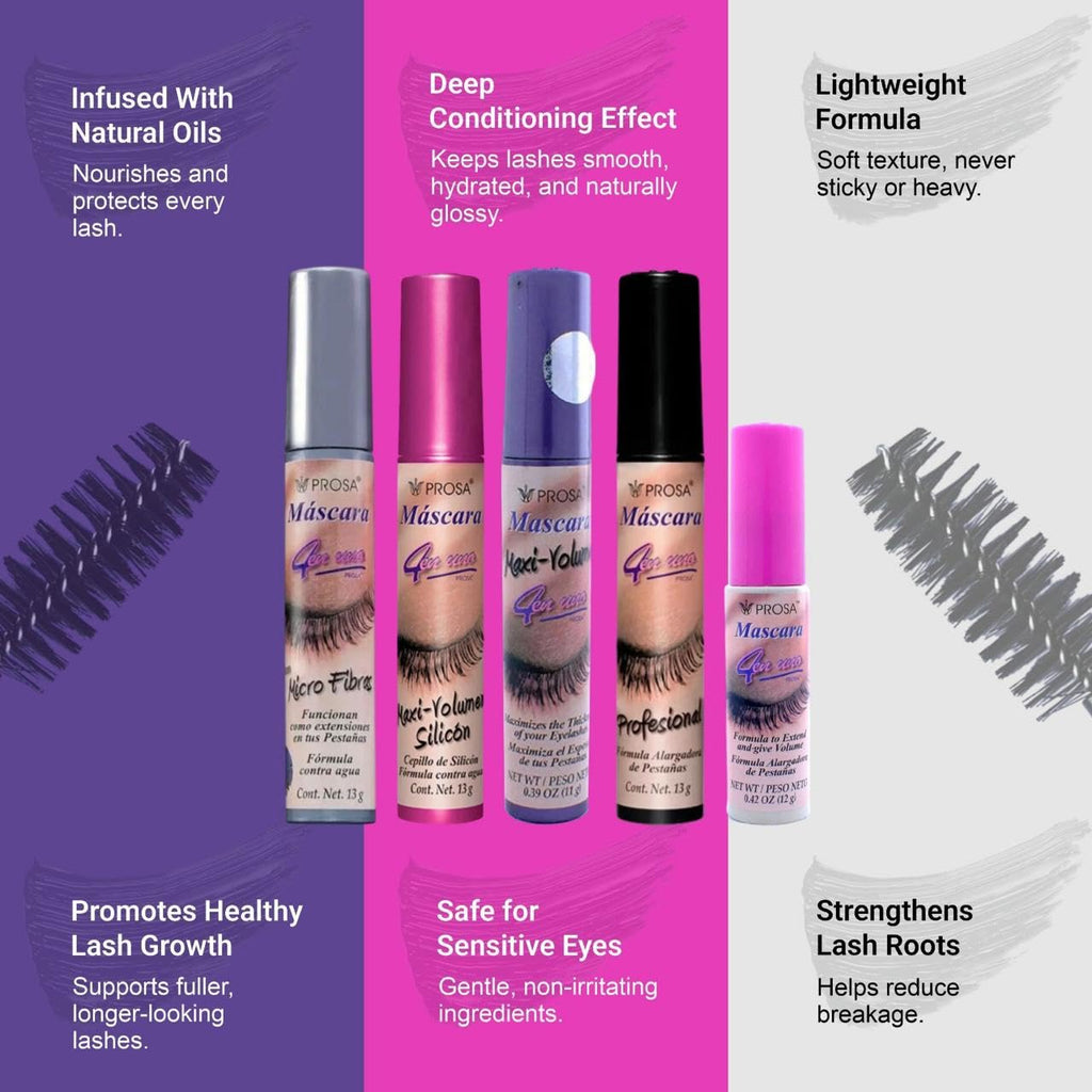 Prosa Mascara Professional Collection – Amplified Volume & Length (Pack of 5)