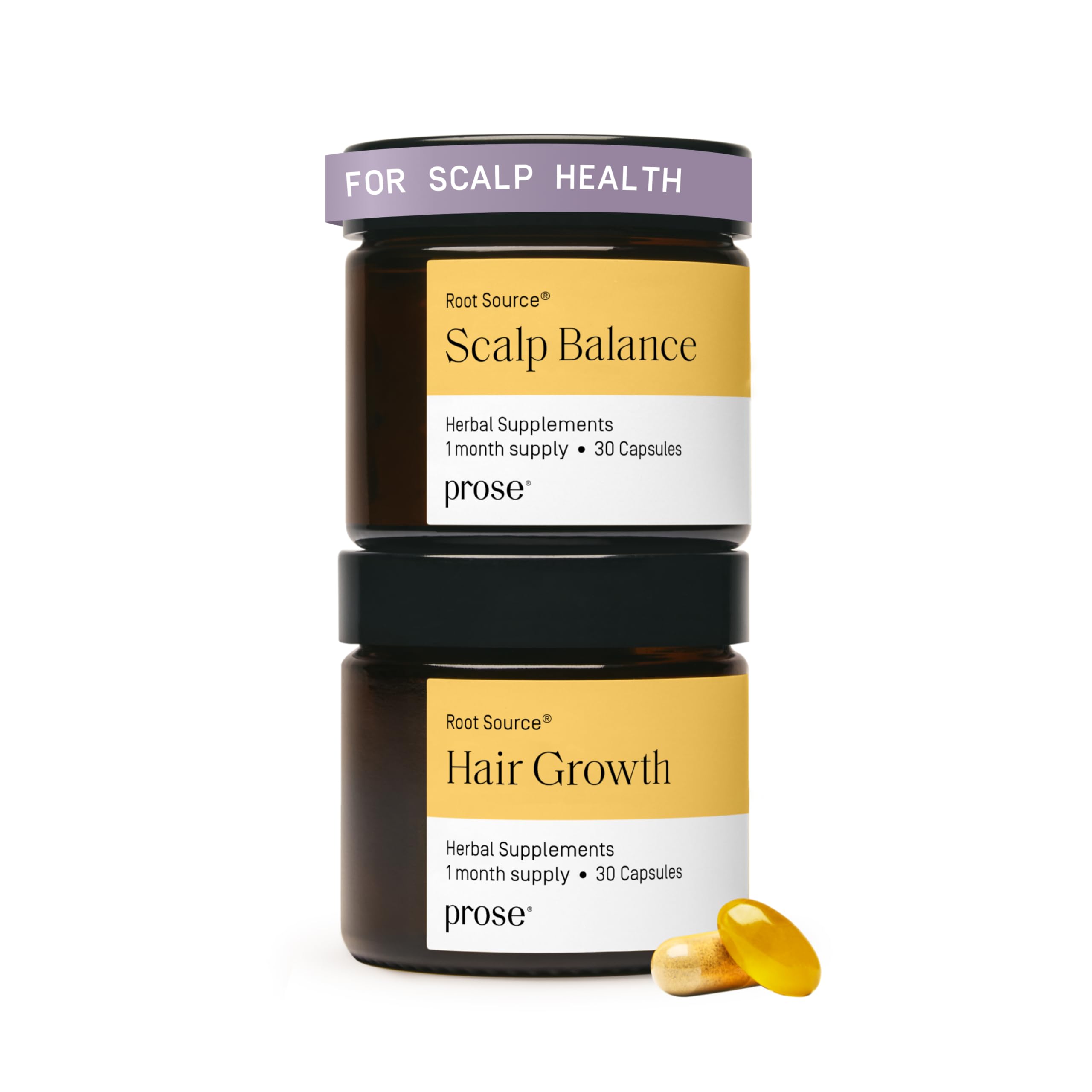Prose Scalp Balance & Hair Growth Supplements – Clinically Studied Growth Complex, Vegan & Gluten Free