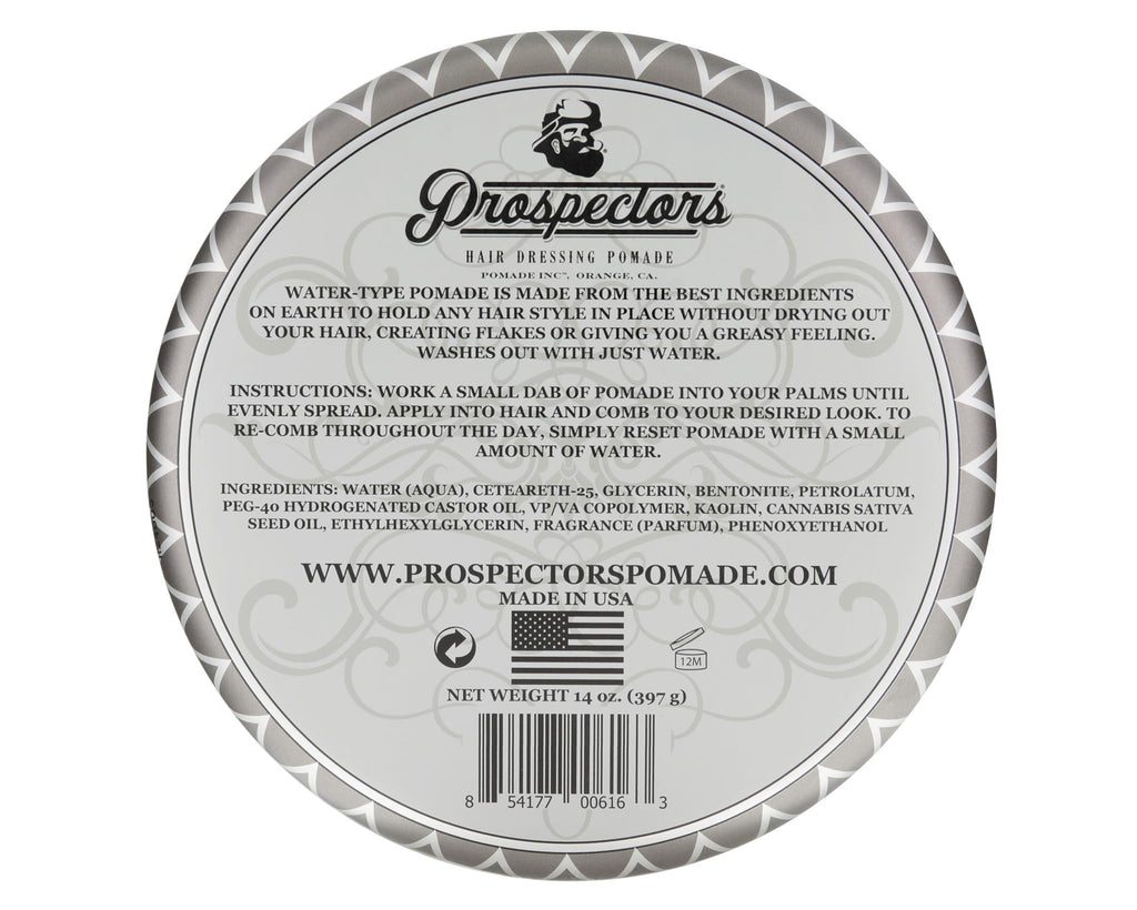 PROSPECTORS Coal Mine Matte Clay Pomade - 14 oz Tin | Natural Look, Medium Hold