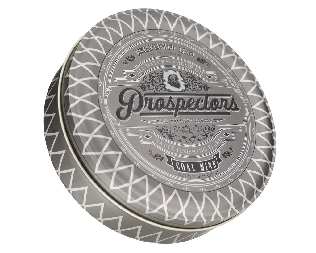 PROSPECTORS Coal Mine Matte Clay Pomade - 14 oz Tin | Natural Look, Medium Hold