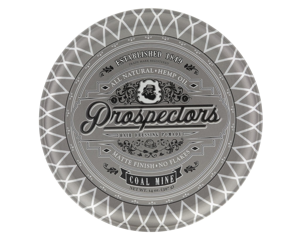 PROSPECTORS Coal Mine Matte Clay Pomade - 14 oz Tin | Natural Look, Medium Hold
