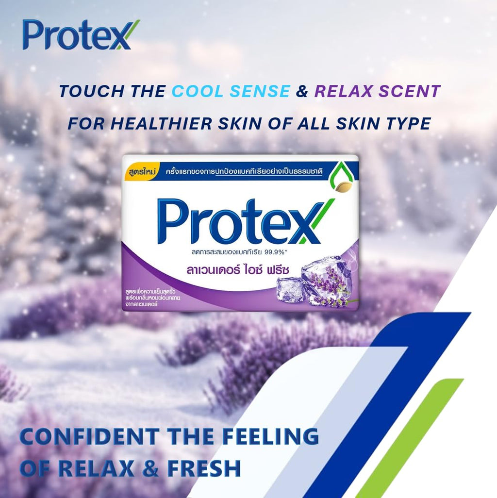 Lavender Ice Freeze Bar Soap (Pack of 4) – Protex Compatible, Cooling Formula