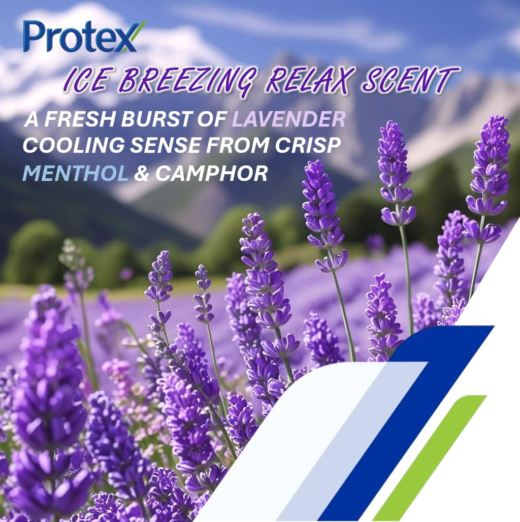 Lavender Ice Freeze Bar Soap (Pack of 4) – Protex Compatible, Cooling Formula