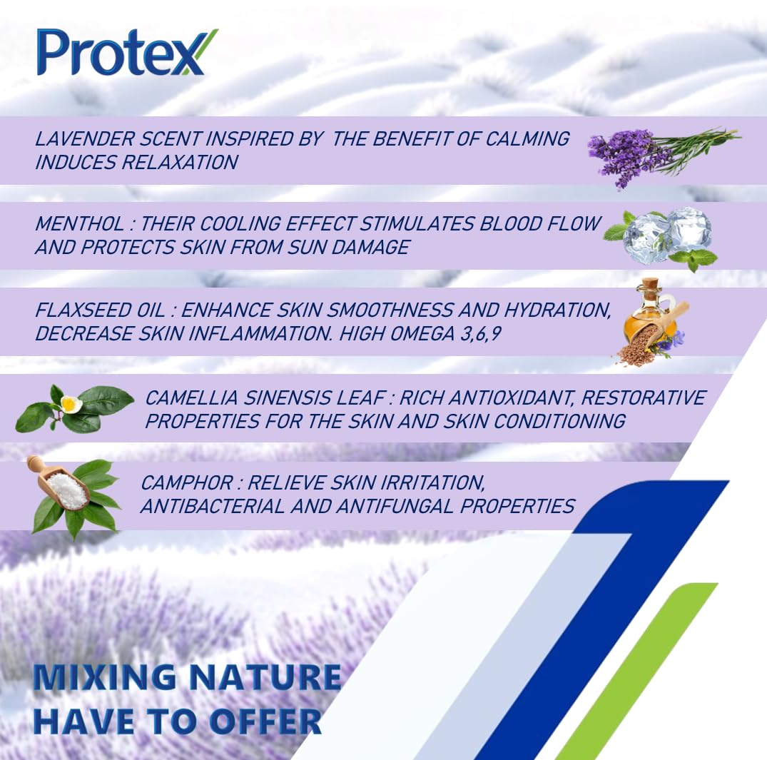 Lavender Ice Freeze Bar Soap (Pack of 4) – Protex Compatible, Cooling Formula